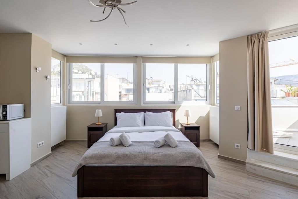 Penthouse In The Heart Of Athens Apartment Bagian luar foto