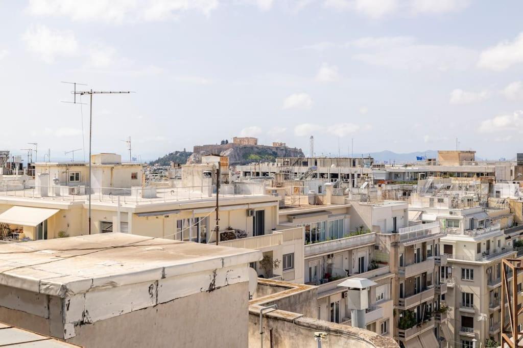 Penthouse In The Heart Of Athens Apartment Bagian luar foto